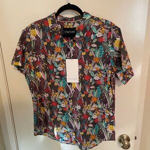 Wildfang Women's Colorful Floral Essential Button Down Shirt